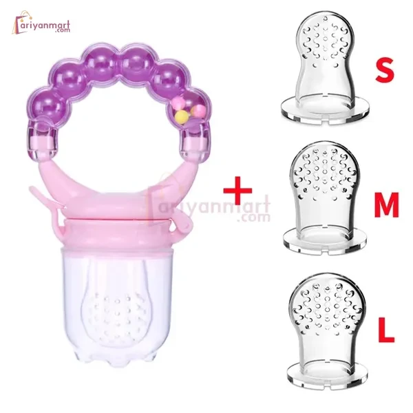 Baby Pacifier Fruit Feeder BPA Free Baby Silicone Mesh Bag Nipple Toddler Baby Food Feeding Spoon Vegetable Juice Extractor