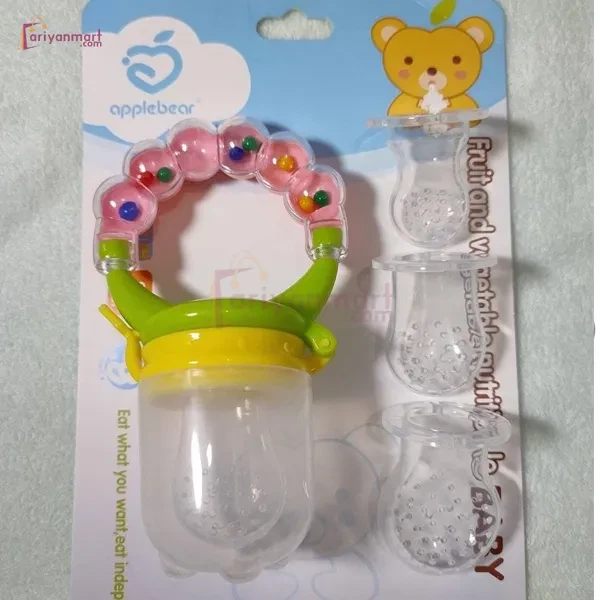 Baby Fruit Feeder + 3 Nipple Pack