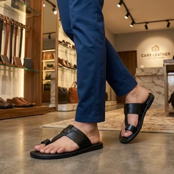 Ariyan Mart Open Toe Lightweight Leather Sandals (S37)