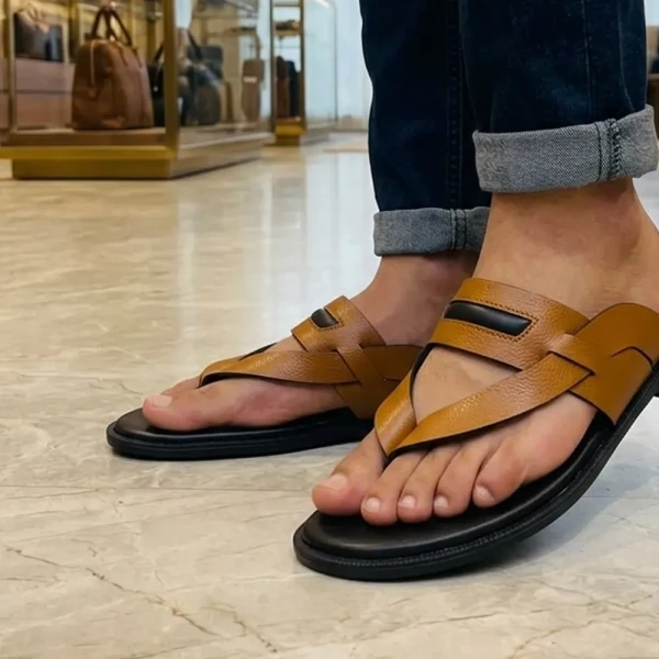 Ariyan Mart Men Leather Comfort Sandals (S39)