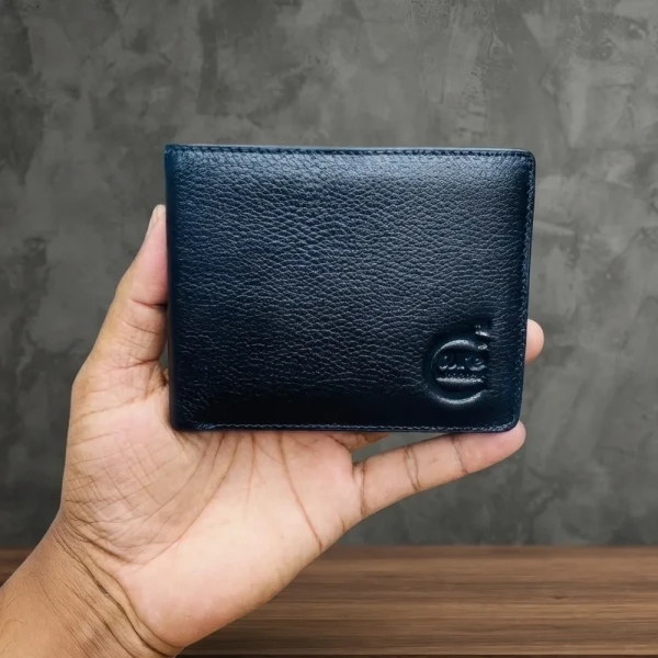 Genuine Care Leather Bi-Fold Wallet Black SW14