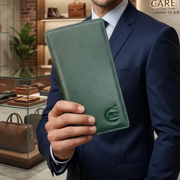 Cae Leather Aura Series Long Wallet M1g Zipper Wallet