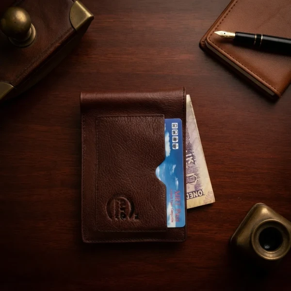 Genuine Care Leather Magnate Bi-Fold Wallet Maroon SW13