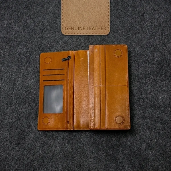Cae Leather Double Chamber M2Z Master Mobile Zipper Wallet
