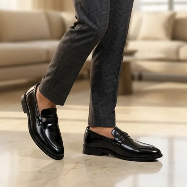Loafers Ariyan Mart business Men dress shoes Gentleman's party shoes Black