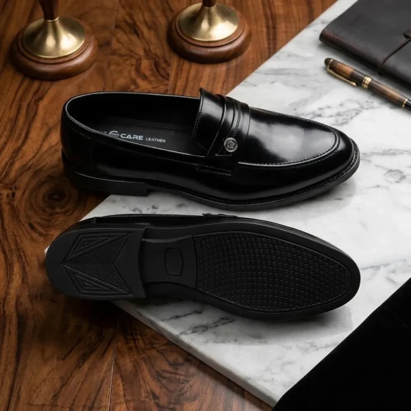 Loafers Ariyan Mart business Men dress shoes Gentleman's party shoes Black