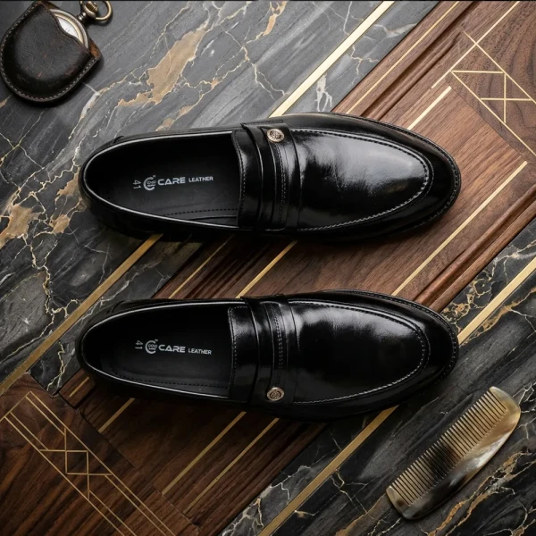 Loafers Ariyan Mart business Men dress shoes Gentleman's party shoes Black