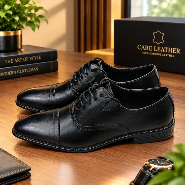 Shoes Ariyan Mart business Men dress shoes Gentleman's party shoes Black