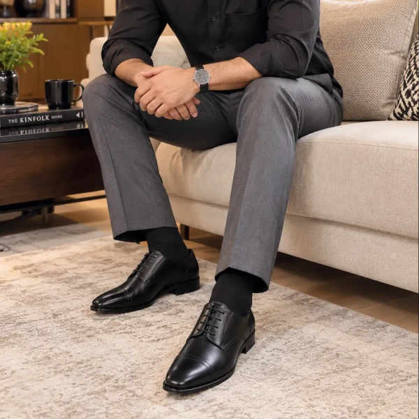 Shoes Ariyan Mart business Men dress shoes Gentleman's party shoes Black